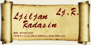 Ljiljan Radašin vizit kartica